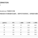 ANN ANDELMAN 2510 交叉不规则牛仔裤