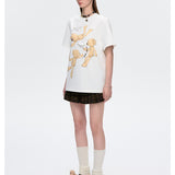 13DE MARZO | 2504 Paper Plane Bear T-Shirt White