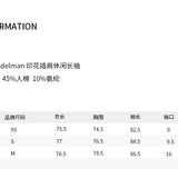 ANN ANDELMAN 2409 涂鸦印花插肩长袖