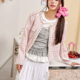 CLOUDSEASON 2504 折花小香风外套 粉