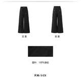 MacyMccoy 2404 褶皱工装阔腿裤 浅卡其