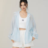 MacyMccoy 2506 花边拼接系带短裤 白