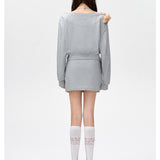 13DE MARZO | 2503 Doozoo Off-shoulder Jumper Grey