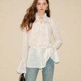 EIMISMOSOL 2505 设计感蕾丝拼接衬衫