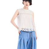 EIMISMOSOL 2507 荷叶边无袖小衫