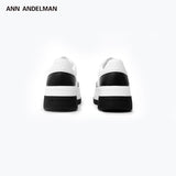 ANN ANDELMAN 2409 Arcade Blanc厚底黑白鞋皮质增高鞋