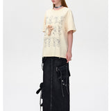13DE MARZO | 2504 Bear Movement Sketch T-shirt Beige