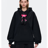 13DE MARZO | 2501 What a D Bear Hoodie Black