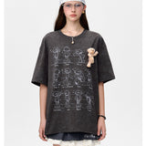 13DE MARZO | 2504 Bear Movement Sketch T-shirt Dark Grey