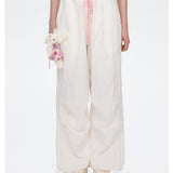 13DE MARZO | 2505 Wide Cargo Trousers White