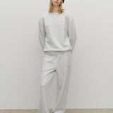 MARITHE 2511 常规LOGO卫衣套装 浅石楠灰