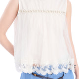 EIMISMOSOL 2507 荷叶边无袖小衫