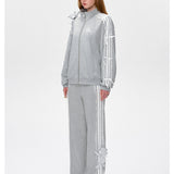 13DE MARZO | 2503 Bear Lacy Knot Zip Sweatshirt Grey