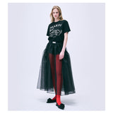 MARDI MERCREDI 2502 TSHIRT SWING THE TAIL DDANJI FLOWER CHOKER_BLACK IVORY