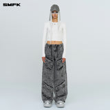 SMFK 2410 风暴花园复古伞兵裤/灰