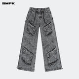 SMFK 2410 风暴花园复古伞兵裤/灰
