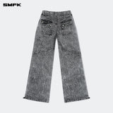 SMFK 2410 风暴花园复古伞兵裤/灰