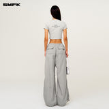 SMFK 2503 飓风户外阔腿工装裤/尘埃灰
