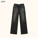 SMFK SS2312 黑钻石阔腿牛仔裤