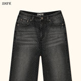 SMFK SS2312 黑钻石阔腿牛仔裤
