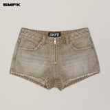 SMFK 2506 荒野钻石低腰牛仔短裤(手工)/野生钻石