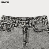 SMFK 2503 十字经典荒野牛仔短裤/尘埃灰