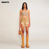 SMFK 2506 狂牛仔短裤/荒野牛仔(棕)