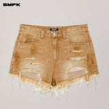 SMFK 2506 狂牛仔短裤/荒野牛仔(棕)