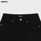 SMFK 2503 十字经典舞团牛仔短裤/荒野黑