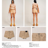 SMFK 2506 十字经典舞团牛仔短裤/沙漠色