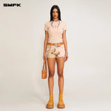 SMFK 2506 十字经典舞团牛仔短裤/沙漠迷彩