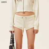 SMFK SS2402 流浪低腰长跑短裤 白