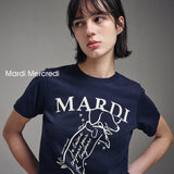MARDI MERCREDI 2502 SLIM TSHIRT SWING THE TAIL DDANJI_NAVY IVORY