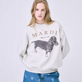 MARDI MERCREDI 2502 SWEATSHIRT DDANJI_OATMEAL TAUPE