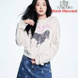 MARDI MERCREDI 2502 SWEATSHIRT RAGLAN DDANJI_OATMEAL PINK