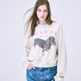 MARDI MERCREDI 2502 SWEATSHIRT RAGLAN DDANJI_OATMEAL PINK