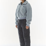 REST & RECREATION 2411 COLLAR FLEECE ZIP-UP - BLUE