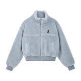 REST & RECREATION 2411 COLLAR FLEECE ZIP-UP - BLUE