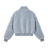 REST & RECREATION 2411 COLLAR FLEECE ZIP-UP - BLUE