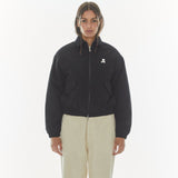 REST & RECREATION 2411 QUILTED BOMBER JACKET - BLACK