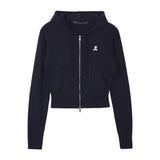 REST & RECREATION 2411 2WAY KNIT HOOD ZIP-UP - NAVY