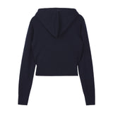 REST & RECREATION 2411 2WAY KNIT HOOD ZIP-UP - NAVY