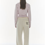REST & RECREATION 2411 2WAY KNIT HOOD ZIP-UP - PINK