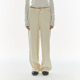 REST & RECREATION 2411 LOGO CORDUROY PANTS - IVORY