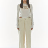 REST & RECREATION 2411 LOGO CORDUROY PANTS - IVORY