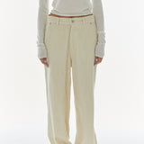 REST & RECREATION 2411 LOGO CORDUROY PANTS - IVORY