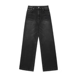 REST & RECREATION 2411  WASHED DENIM PANTS - BLACK