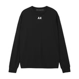 REST & RECREATION 2411 LOGO OVERSIZED LONG SLEEVE T-SHIRI - BLACK