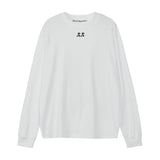 REST & RECREATION 2411 LOGO OVERSIZED LONG SLEEVE T-SHIRI - WHITE