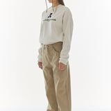 REST & RECREATION 2412 LOGO FLEECE SWEATSHIRT - IVORY